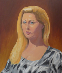 portrait, blond