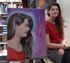 Picture of Rebecca and Painting
